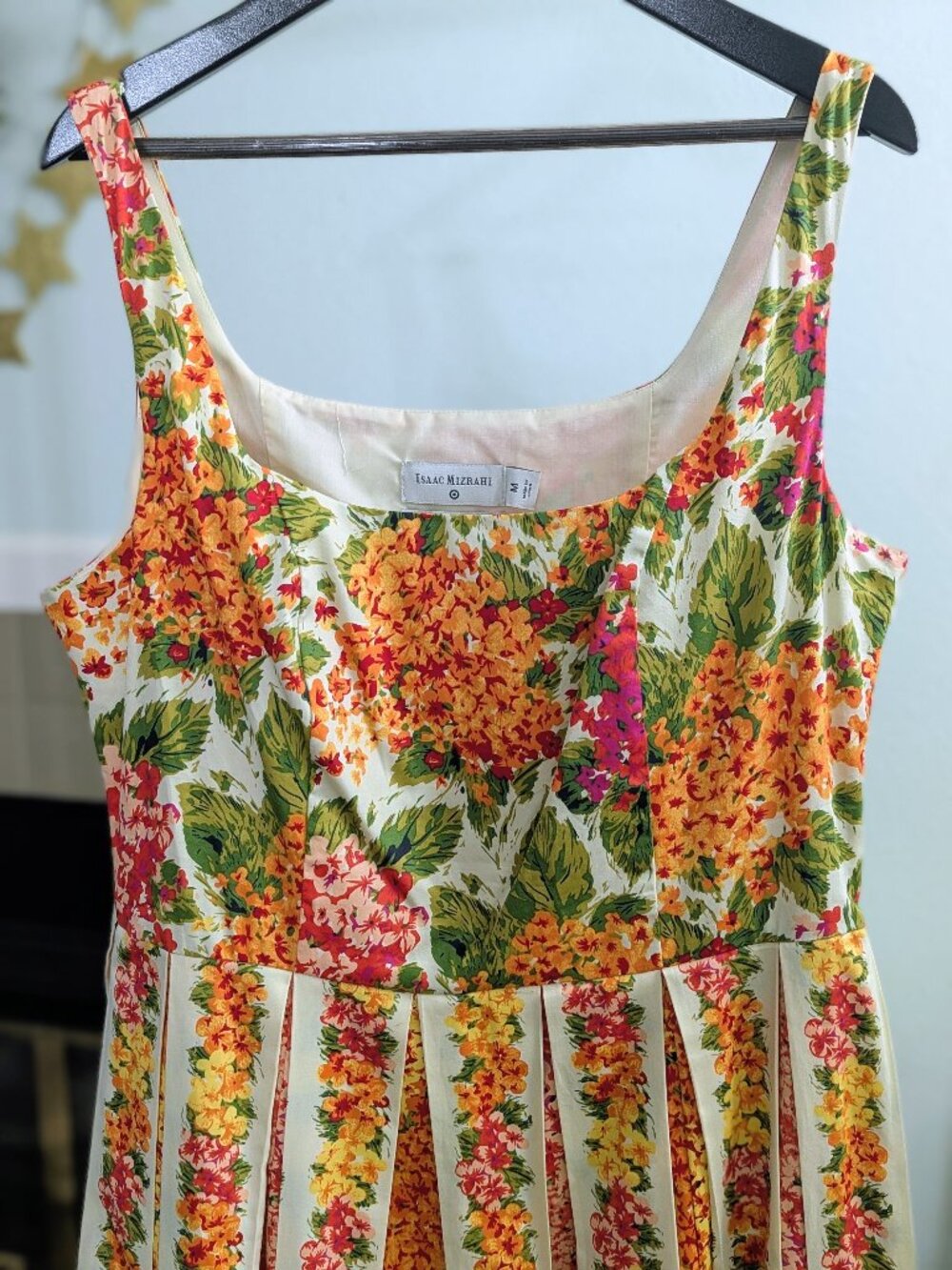 NWOT ISAAC MIZRAHI x Target Cotton Floral Dress Size M - Picture 6 of 16